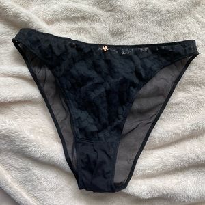 SAVAGE X FENTY black leopard crotchless panties
